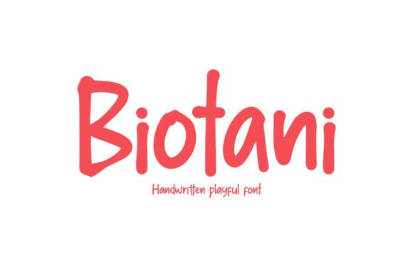 Biotani: A Playful Font for Creative Campaigns