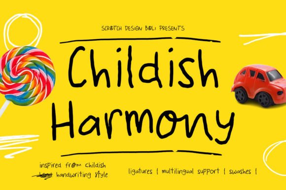 Childish Harmony: A Font That Brings Playfulness to Digital Design