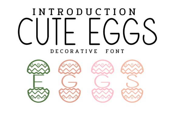 Cute Eggs Font for Branding and Design
