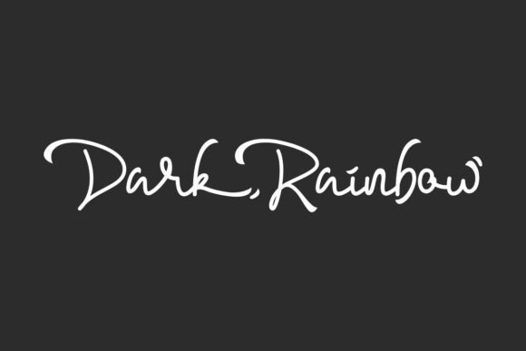 Dark Rainbow Font: A Playful Script for Branding Projects