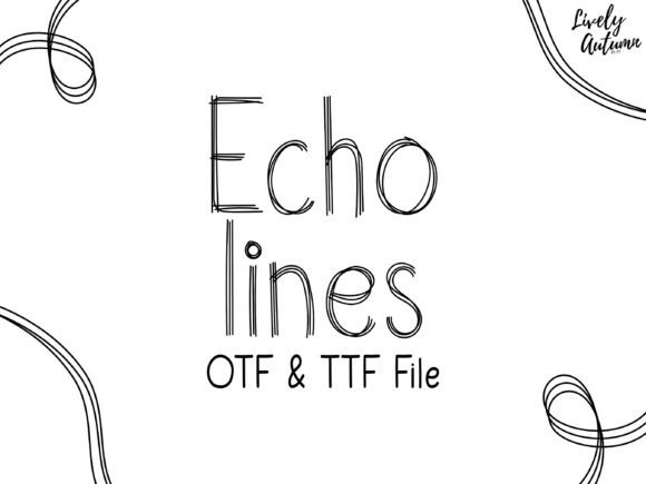 Echolines Font: A Handwritten Touch for Editorial Design