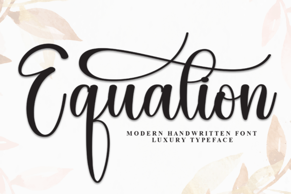 Equation: A Handwritten Font for Creative Crafters