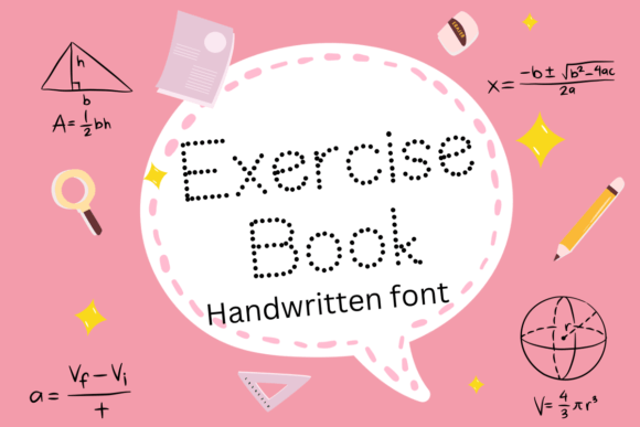 Exercise Book Font for Business Branding
