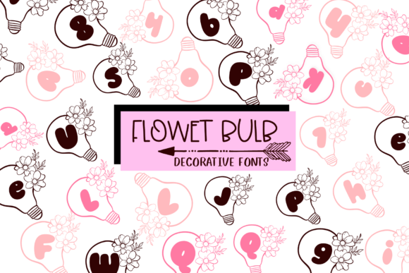 Flower Bulb Font for Web Design