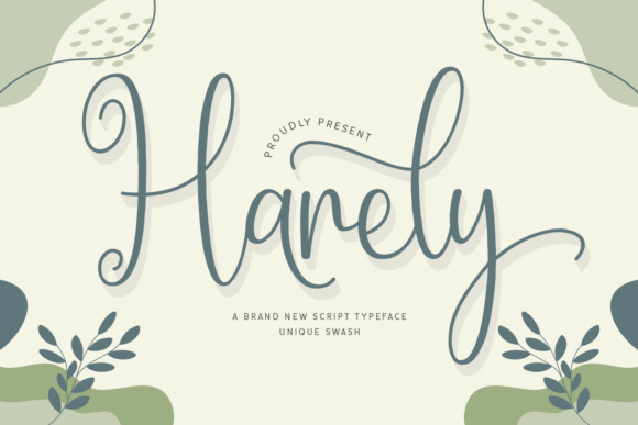 Harely: The Script Font That Elevates Your Brand’s Visual Story