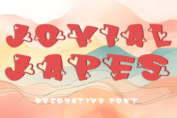 Jovial Japes: A Font with Heart and Character