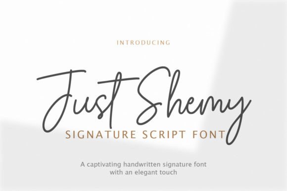 Just Shemy: A Timeless Script Font for Editorial Design