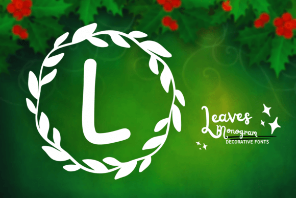 Leaves Monogram for Web Design Projects