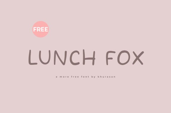 Lunch Fox: A Handwritten Font for Creative Branding