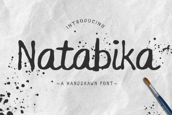 Natabika: A Script Font for Editorial Design and Branding