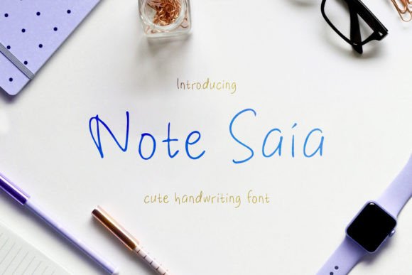 Note Saia: A Handwritten Font for Authentic Campaigns