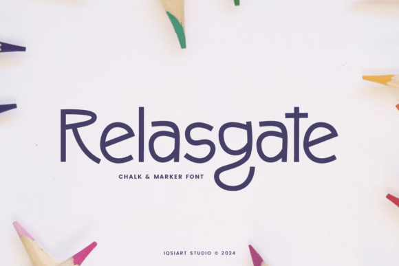 Relasgate: A Playful Font for Dynamic Campaigns