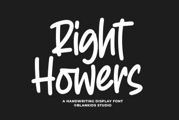 Right Howers: A Font That Elevates Your Brand
