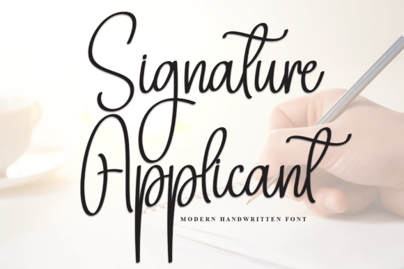 Signature Applicant: A Font That Adds Elegance to Every Craft