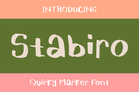 Stabiro: A Bold Playful Typeface for Urban Branding