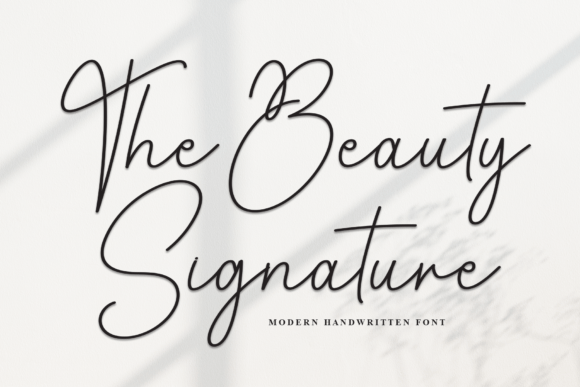 The Beauty Signature: A Script Font for Editorial Elegance