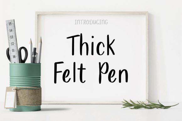 Thick Felt Pen: A Bold Script Font for Web Design