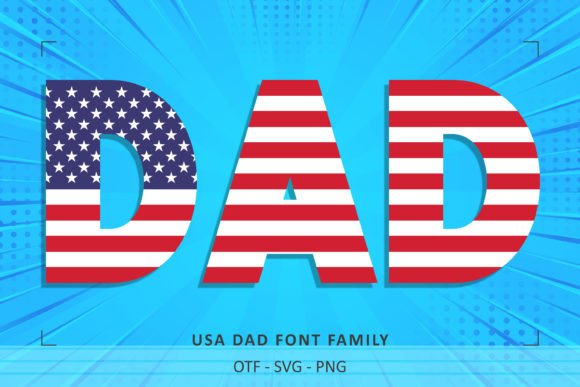Usa Dad: A Bold Color Font for Creative Projects