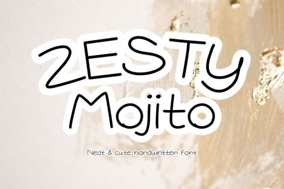 Zesty Mojito: A Font That Adds Personality to Your Digital Design